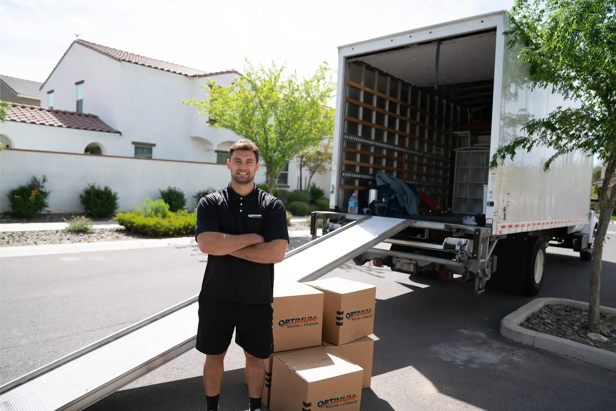Mover in front of a truck.